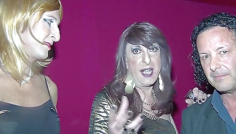 Shemale with big tits rides a guy's cock and fucks him