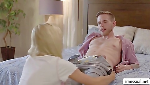 Sexy blonde britney kade is getting anal fucked in the bedroom