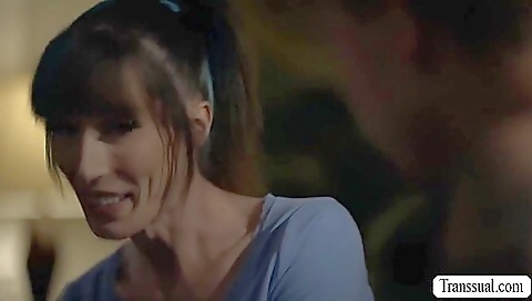 Beautiful brunette gets fucked in the ass by a big cock