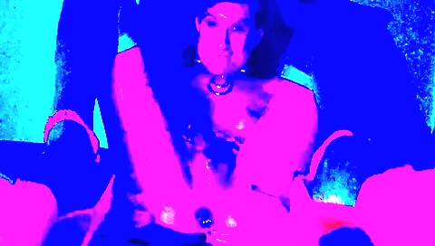 Shredded shemale in stockings and a hard deepthroat sex