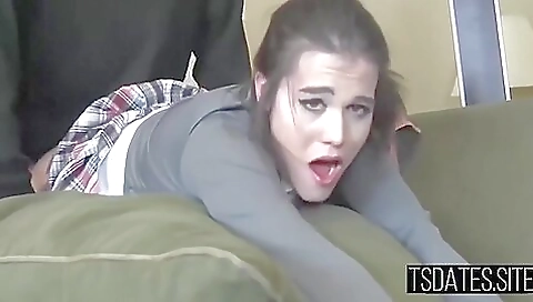 Thick brunette whore loves getting fucked deep in her ass